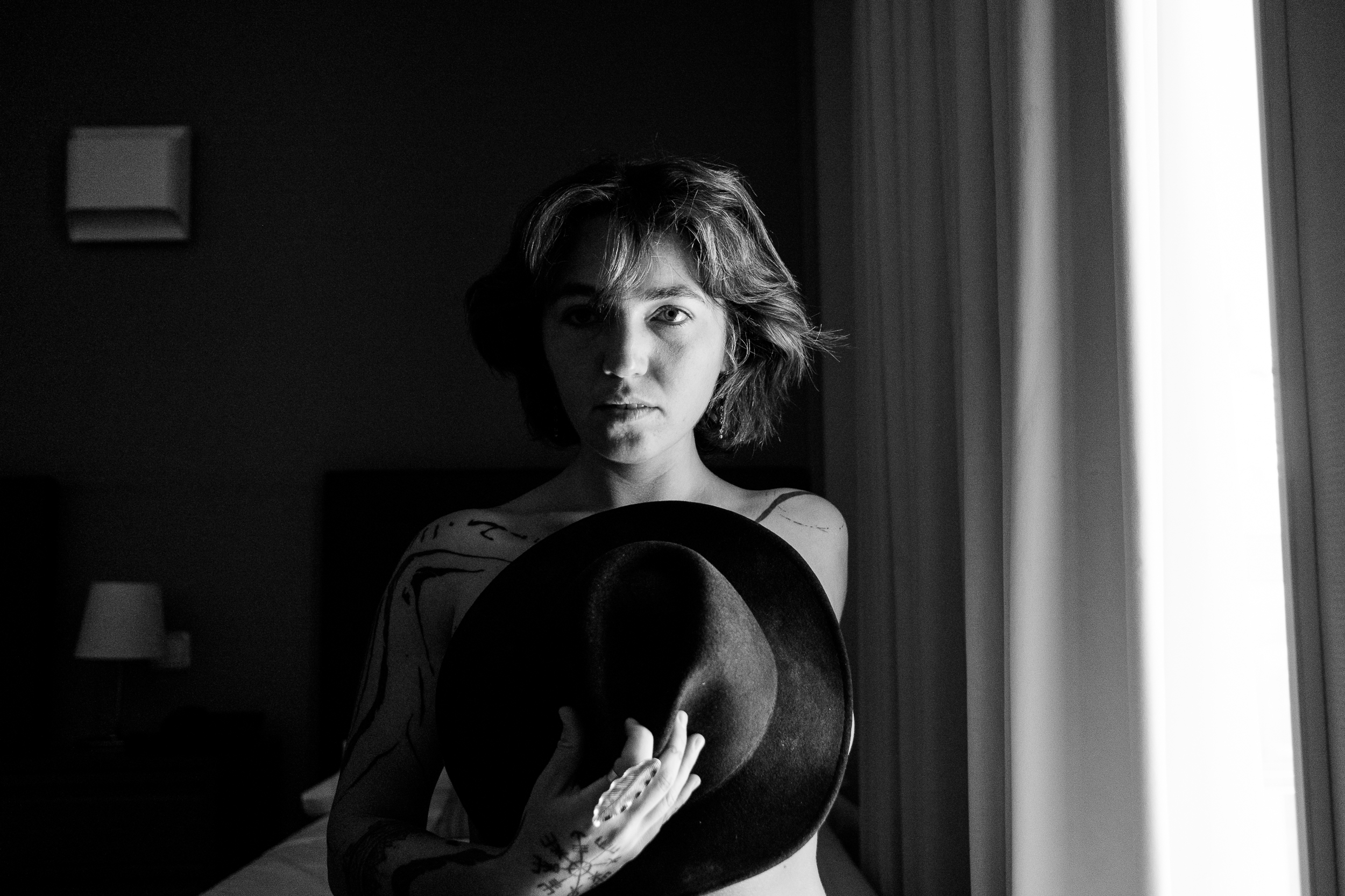 Self-Portrait with Hat
